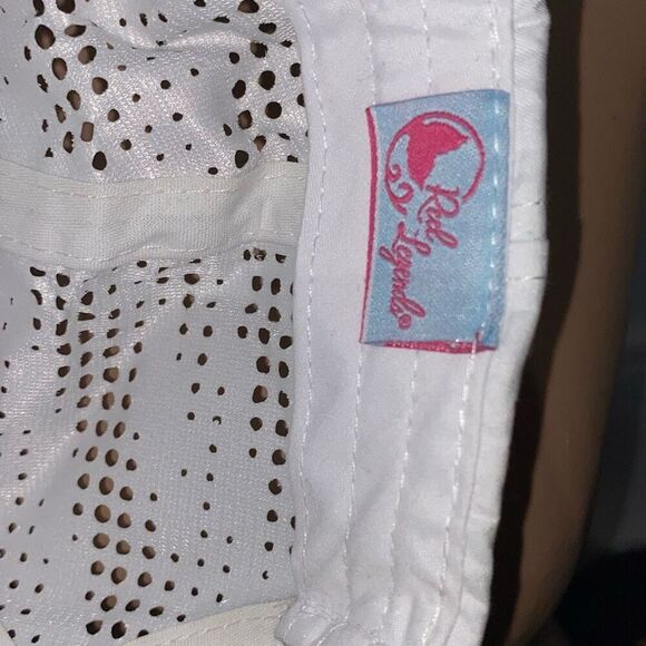 Reel Legends Women's White Perforated Snapback Baseball Cap Hat One Size NWT - Picture 8 of 10